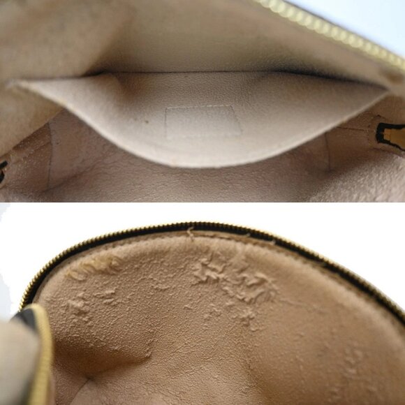 LOUIS VUITTON Pochette Cosmetic Pouch Monogram Leather Brown BN - Picture 8 of 14